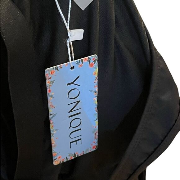 Yonique Black Swim Tankini with Elastic Hem - Picture 6 of 8